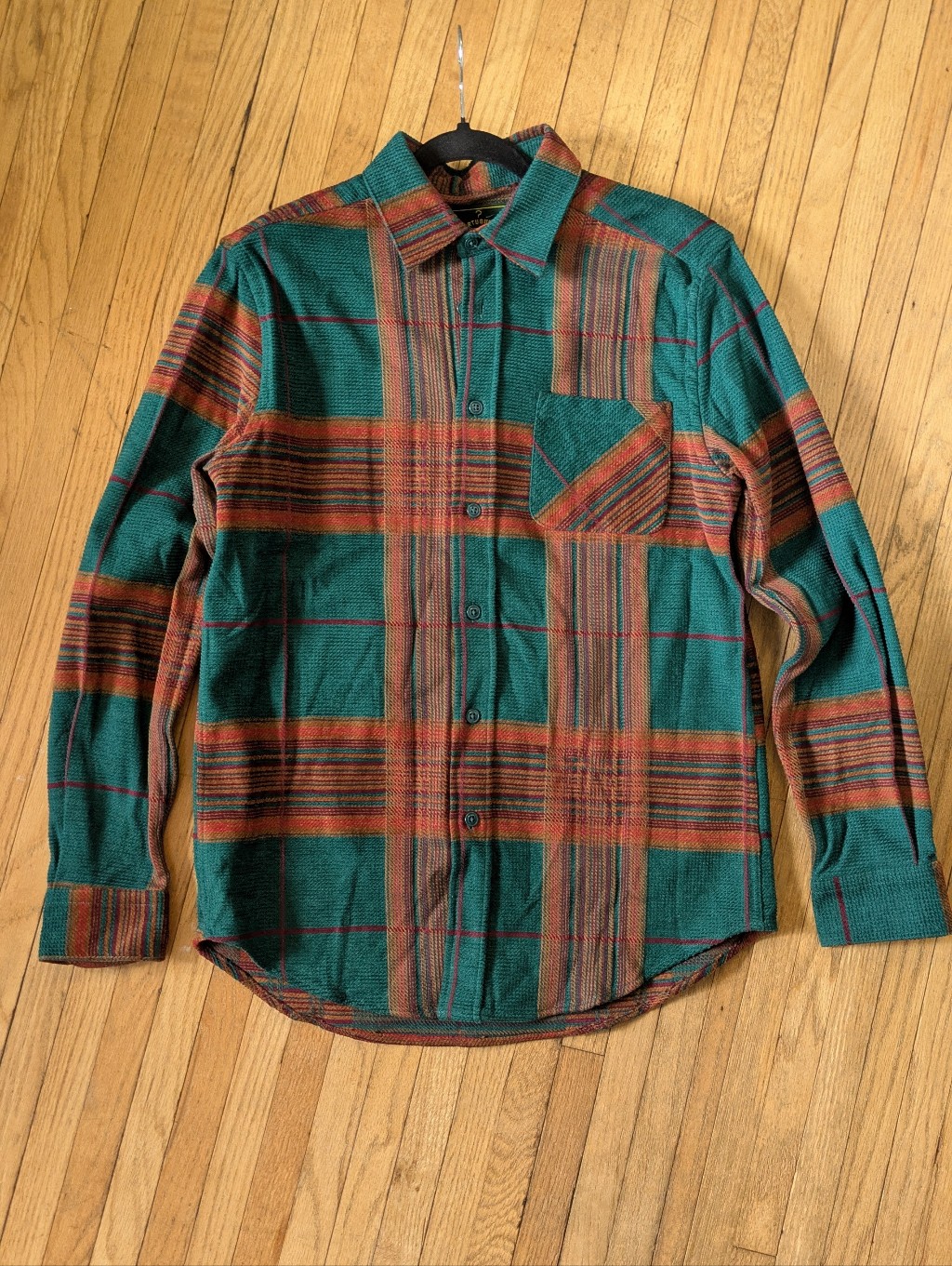 Portuguese Flannel Genesis Flannel Shirt Medium Burgundy / Green / Rust